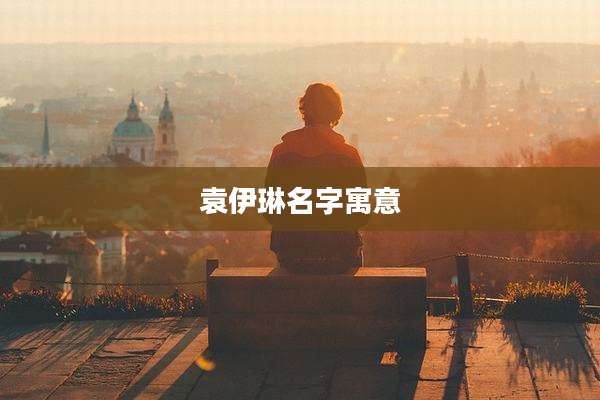 袁伊琳名字寓意