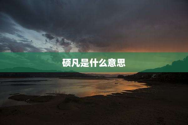 硕凡是什么意思