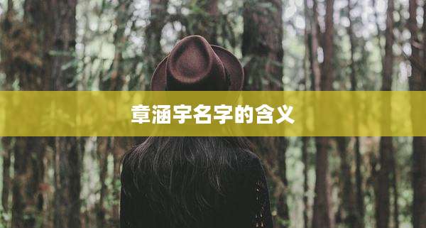 章涵宇名字的含义