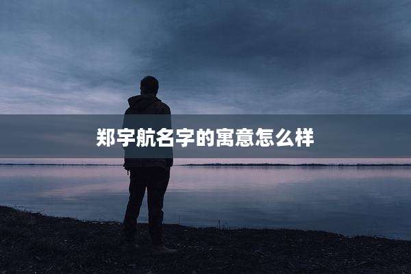 郑宇航名字的寓意怎么样