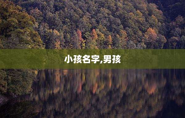 小孩名字,男孩