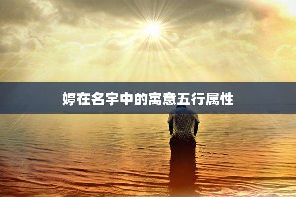 婷在名字中的寓意五行属性