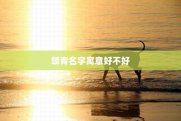 颂青名字寓意好不好