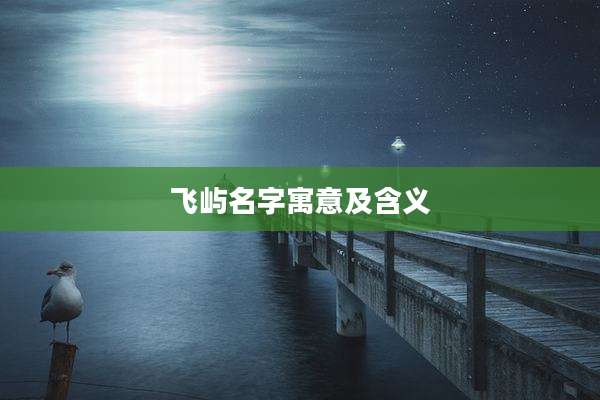 飞屿名字寓意及含义