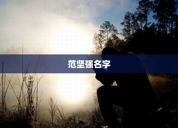 范坚强名字