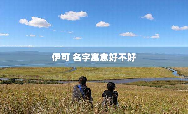伊可 名字寓意好不好