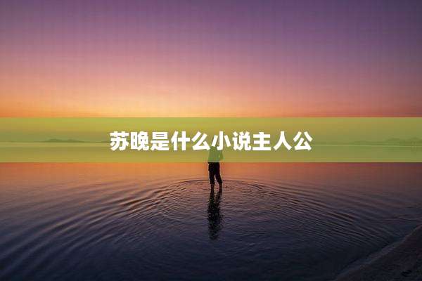 苏晚是什么小说主人公
