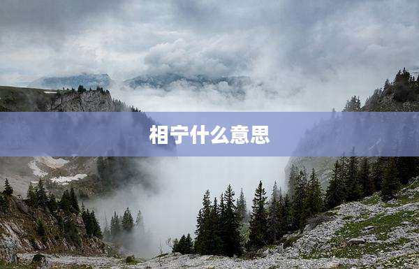 相宁什么意思