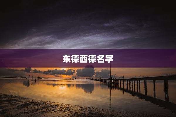 东德西德名字