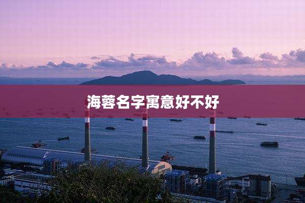 海蓉名字寓意好不好