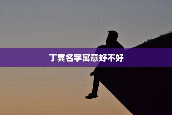 丁冀名字寓意好不好