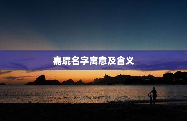 嘉琨名字寓意及含义