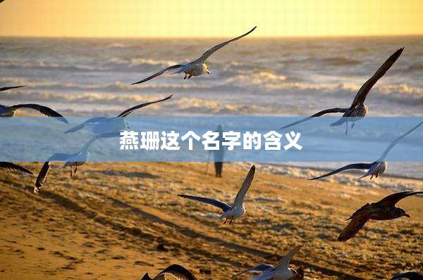 燕珊这个名字的含义