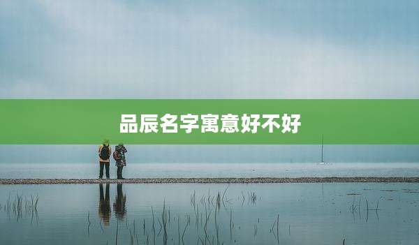 品辰名字寓意好不好