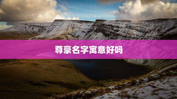 尊豪名字寓意好吗