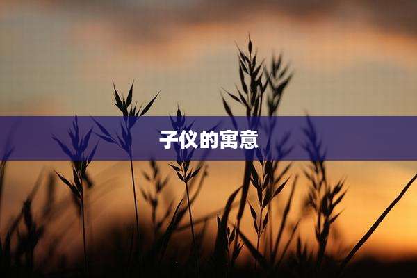 子仪的寓意