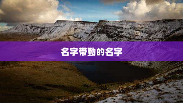 名字带勤的名字