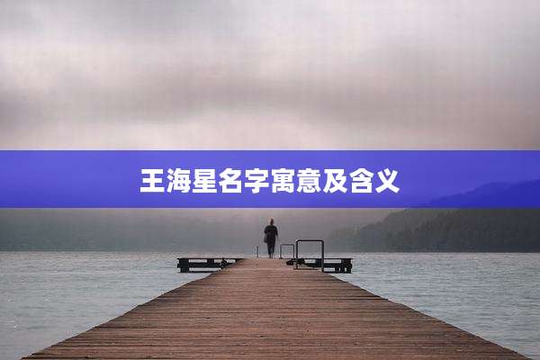 王海星名字寓意及含义