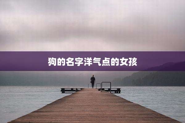 狗的名字洋气点的女孩