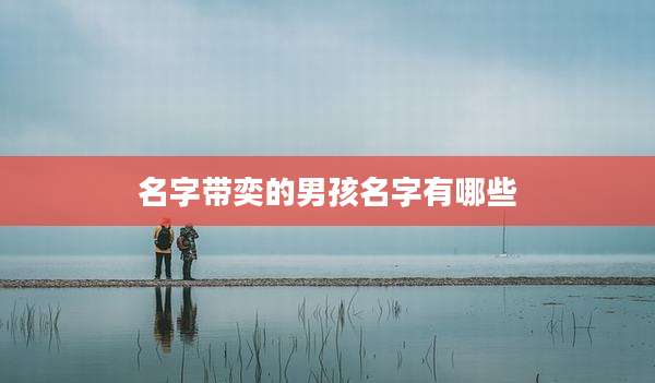 名字带奕的男孩名字有哪些