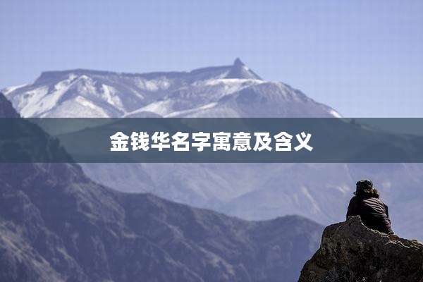 金钱华名字寓意及含义