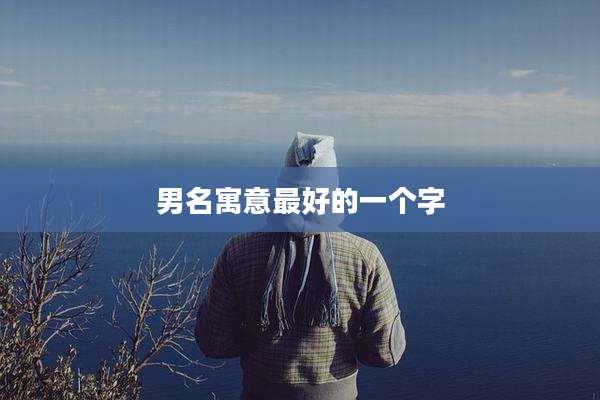 男名寓意最好的一个字
