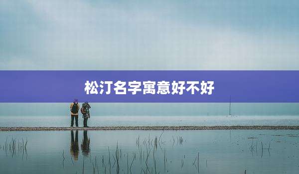 松汀名字寓意好不好