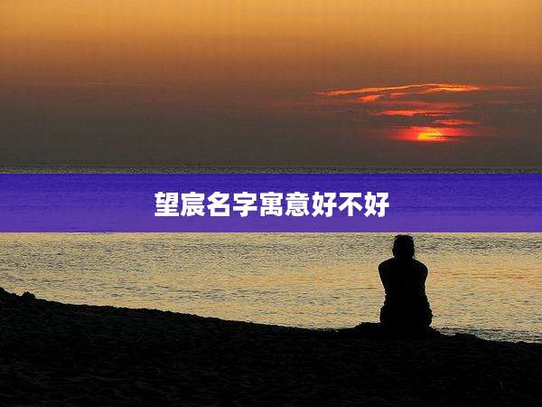 望宸名字寓意好不好