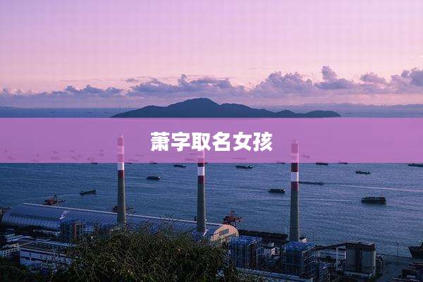 萧字取名女孩