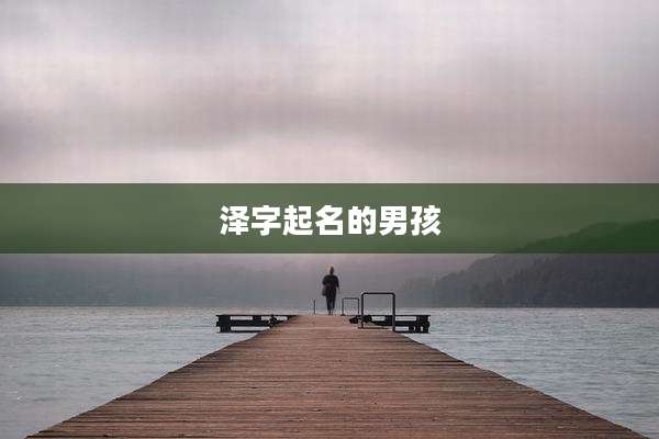 泽字起名的男孩
