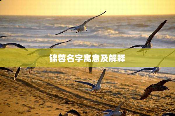 锦蓉名字寓意及解释