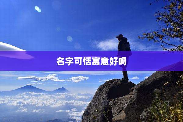 名字可恬寓意好吗