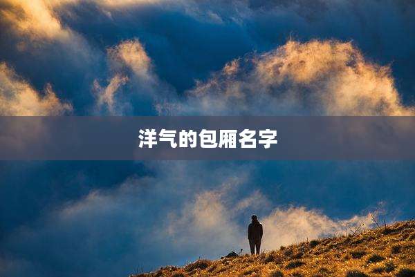 洋气的包厢名字