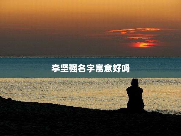 李坚强名字寓意好吗