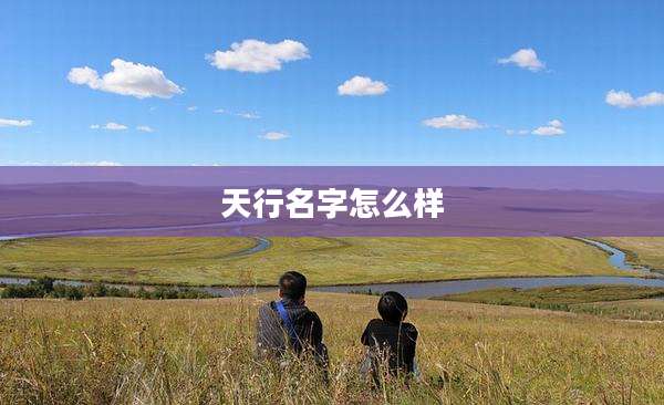 天行名字怎么样