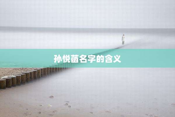 孙悦菡名字的含义