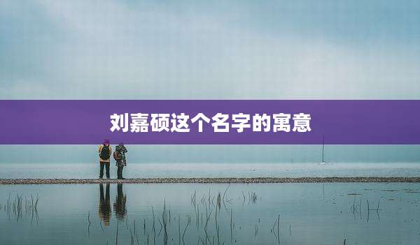 刘嘉硕这个名字的寓意