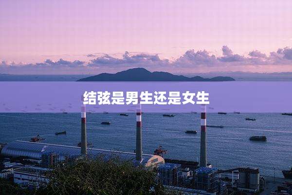 结弦是男生还是女生