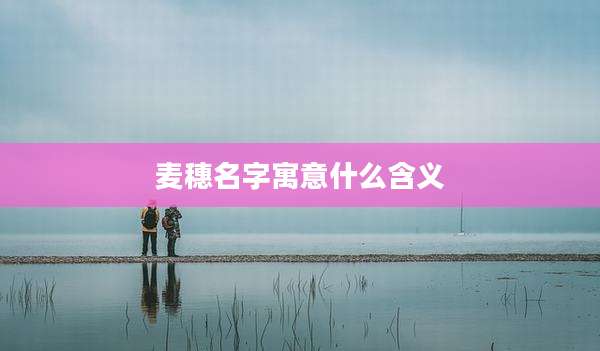 麦穗名字寓意什么含义