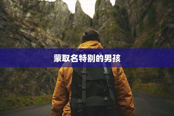 蒙取名特别的男孩