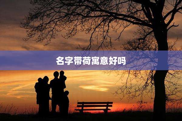 名字带荷寓意好吗