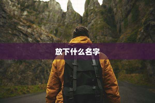 放下什么名字