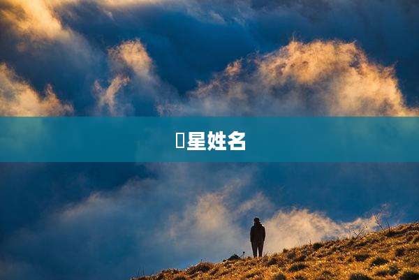 眀星姓名