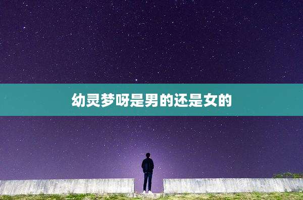 幼灵梦呀是男的还是女的
