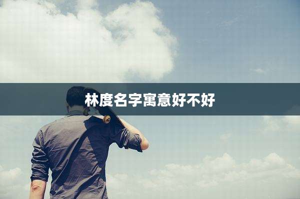 林度名字寓意好不好