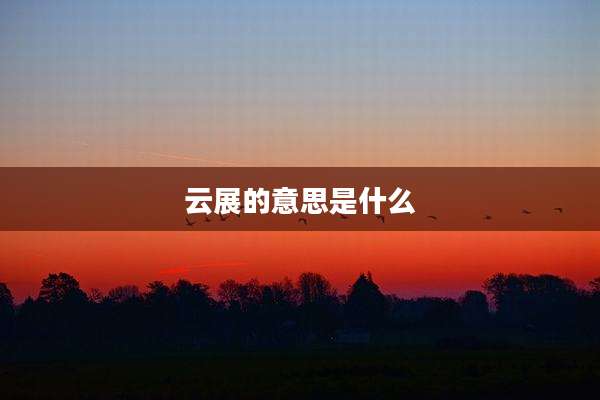 云展的意思是什么