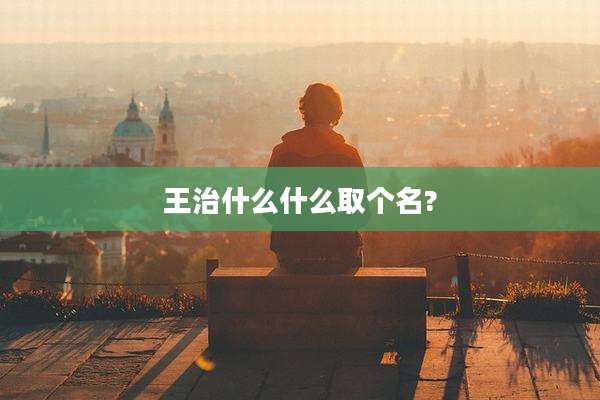 王治什么什么取个名?