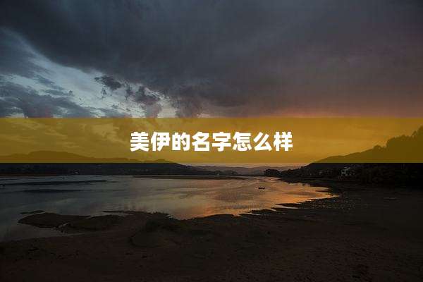 美伊的名字怎么样