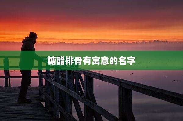 糖醋排骨有寓意的名字