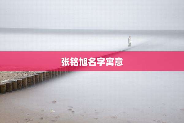 张铭旭名字寓意